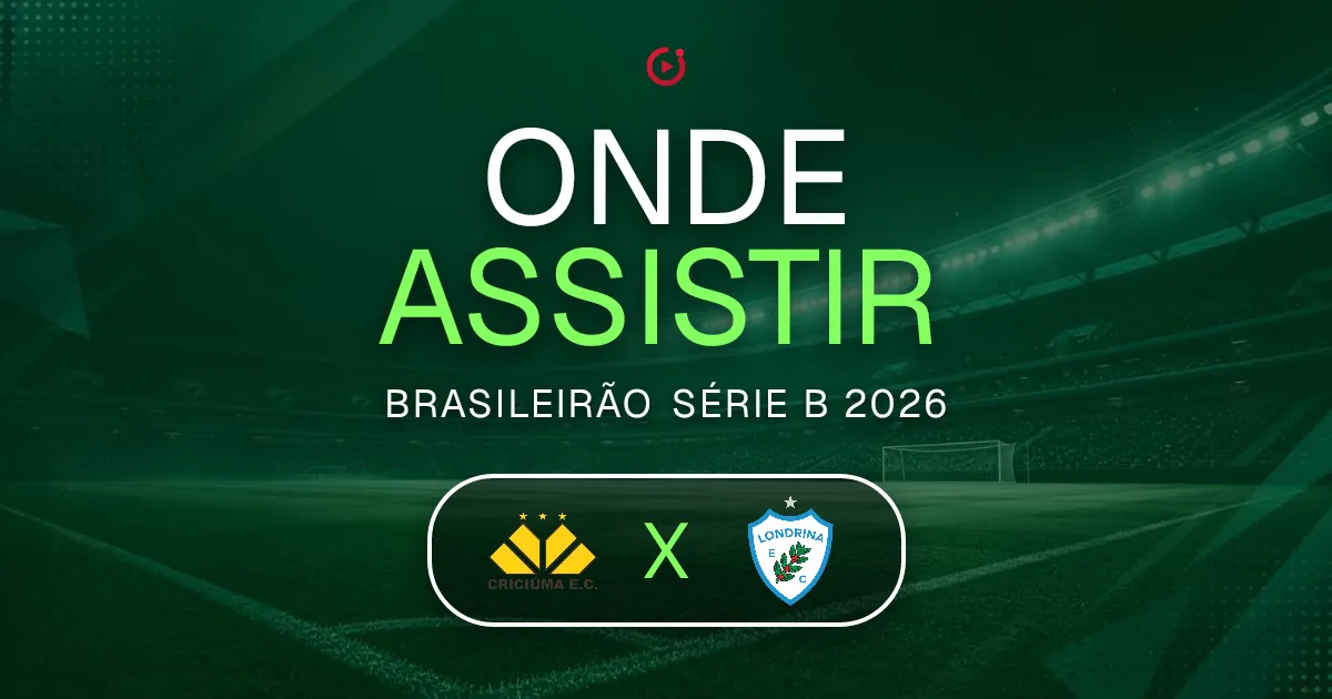 Criciúma x Londrina: horário e onde assistir ao jogo do Brasileirão Série B