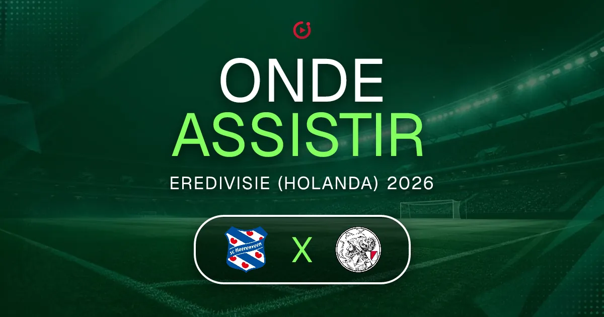 Heerenveen x Ajax: horário e onde assistir ao jogo do Eredivisie (Holanda)